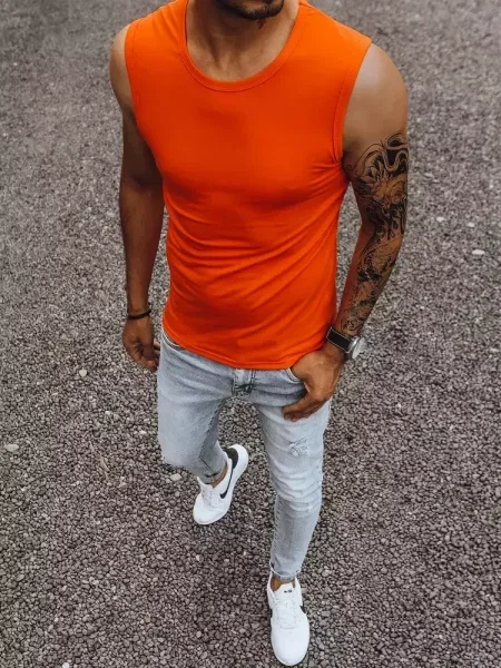 Majica Dstreet brez rokavov rdeča