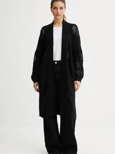 United Colors of Benetton pulover din amestec de lână negru