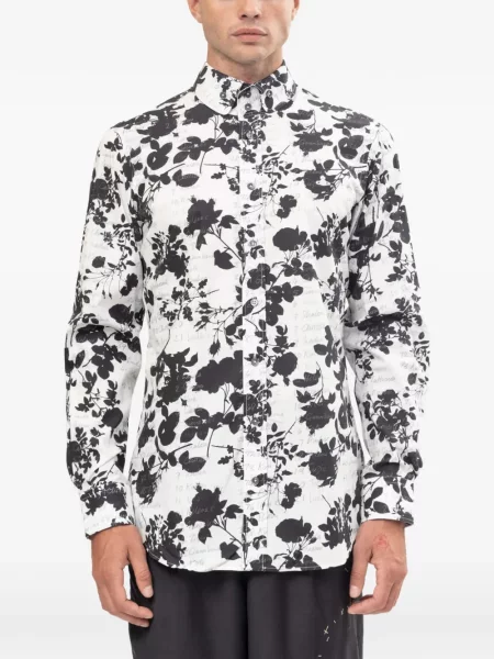 Cămașă Vivienne Westwood cu model floral cu imagine alb