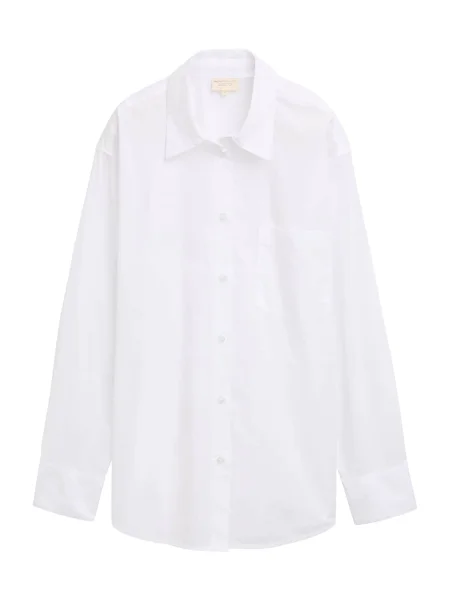 TOM TAILOR DENIM Bluză alb