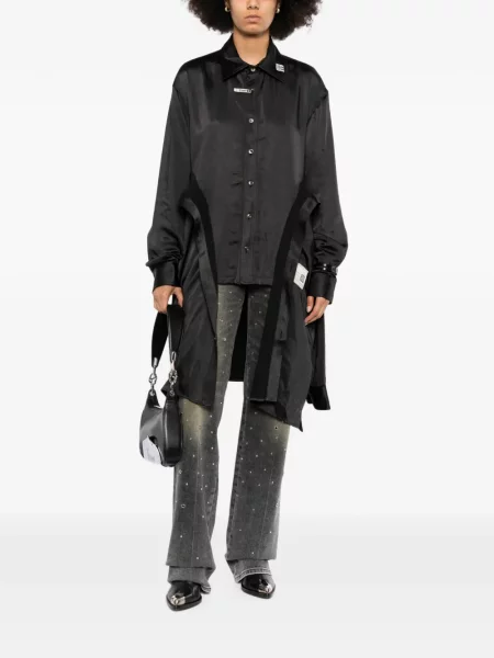 Rochie tip cămașă Maison Mihara Yasuhiro negru