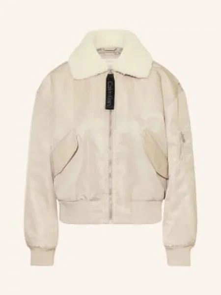 Calvin Klein Jeans Bluza damska Kobiety Sztuczne włókno jednolity M beżowy