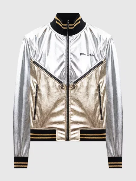 Куртка з ефектом металік з логотипом Palm Angels