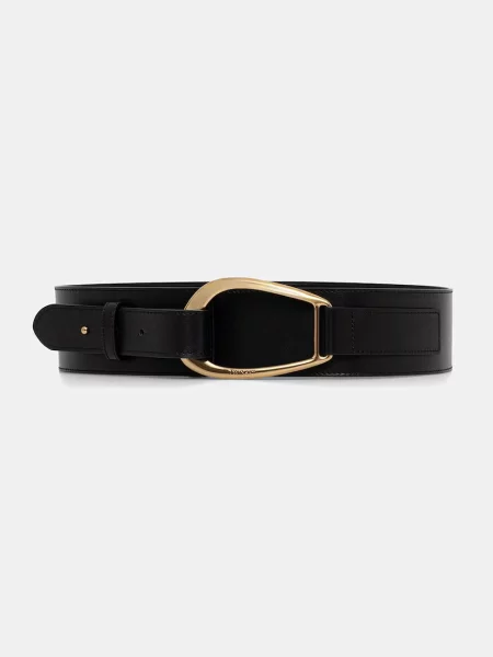 Twinset curea pentru femei din piele negru