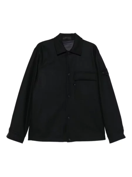 Gyapjú ing Stone Island strasszokkal kék