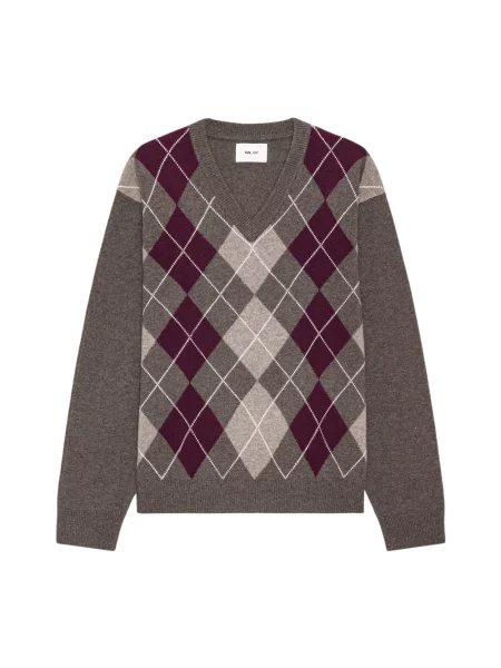 Sweter Nn07 wełniany z dekoltem w serek