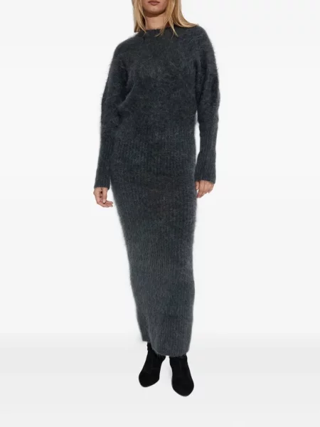 Rochie maxi By Malene Birger de mohair de costum gri
