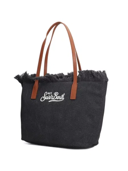 Geantă shopper Mc2 Saint Barth cu broderie gri