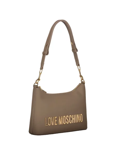 Rankinė Love Moschino su autografu ruda