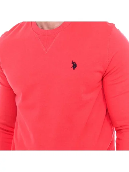 Bluza U.s Polo Assn. z okrągłym dekoltem czerwona