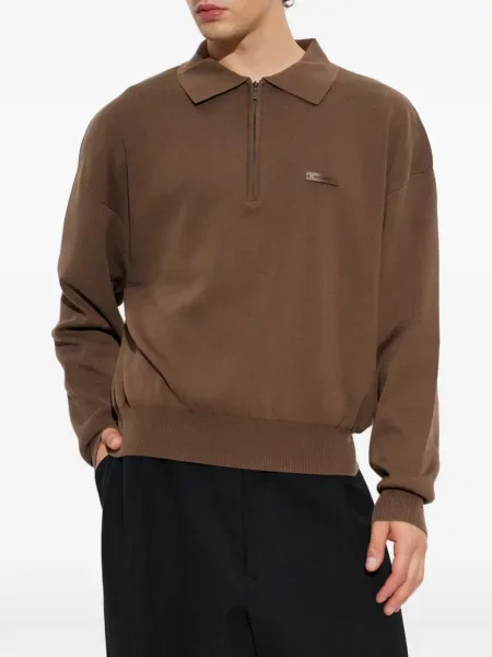 Lung tricou polo Entire Studios maro