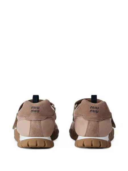 Sneakerși Miu Miu plasă cu bretele