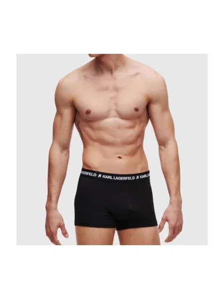 Férfi boxeralsók KARL LAGERFELD Logo Trunk 3 pár black. Méret: S fekete