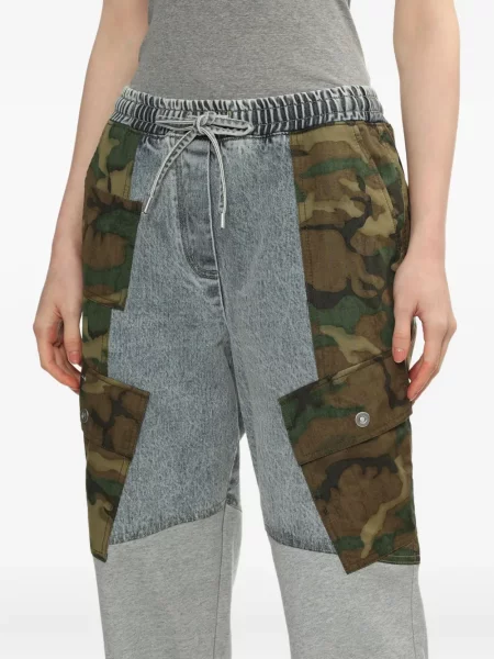 Blugi 3.1 Phillip Lim cu model camuflaj albastru