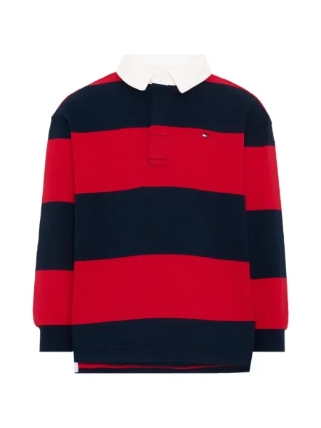 Koszulka polo dziecięca Tommy Hilfiger czerwona