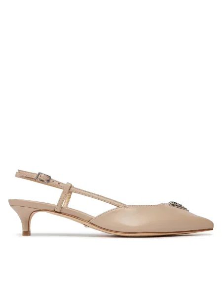 Sandale Guess cu toc jos bej