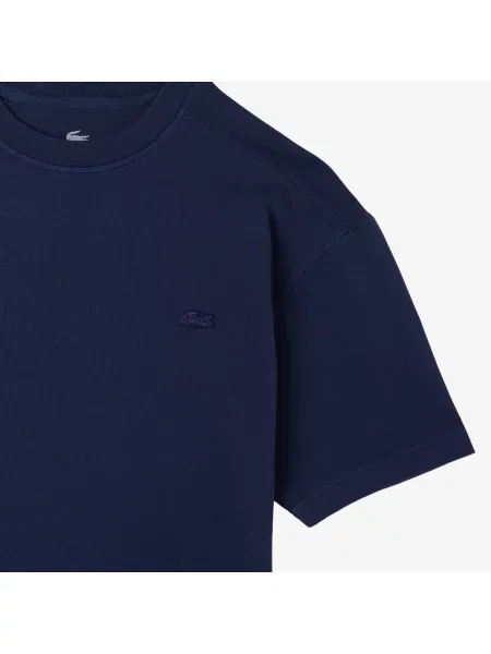 Lacoste T-Shirt O Luźnym Kroju granatowy