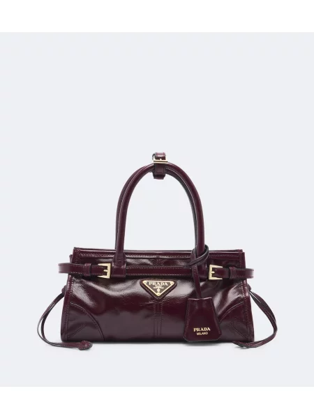 Top Prada din piele