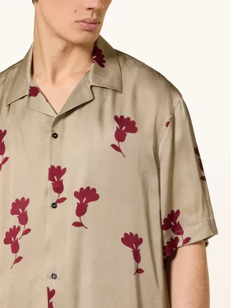 I'm Brian Letní Košile khaki / tmavě červená