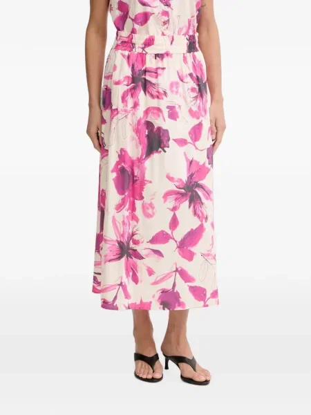 Fustă midi Marc Aurel cu model floral cu imagine