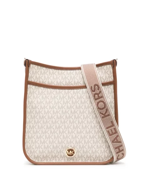 Geanta crossbody Michael Kors din canvas maro