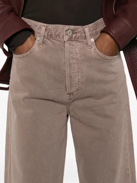 Pantaloni Agolde cu 5 buzunare maro