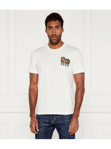 Kenzo Tricou HAPPY TIGER alb