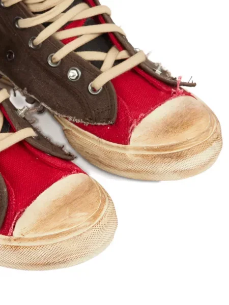 Sneakerși Maison Margiela zdrențuiți maro