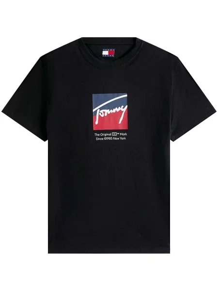 Tricou Tommy Hilfiger cu imagine negru