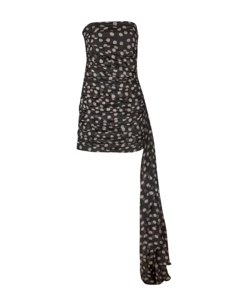 Rochie Raquel Diniz cu buline negru