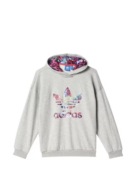 Bluza z kapturem dziecięca Adidas szara