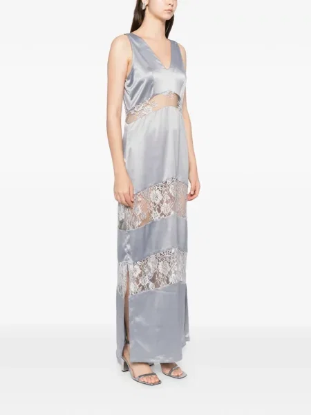 Rochie Blaklace din dantelă de costum gri