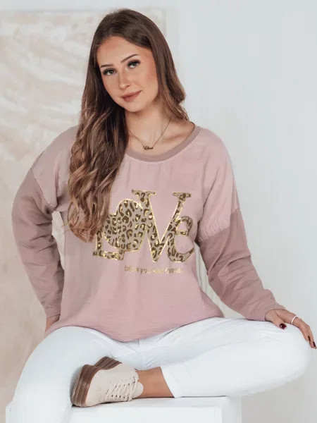 Bluzka one size LOVEGLOW Dstreet różowa