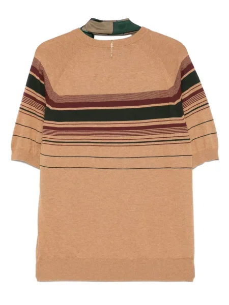 Tricou Kolor cu dungi maro