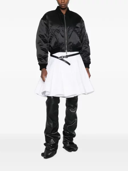 Geacă bomber Alexander Wang din satin negru
