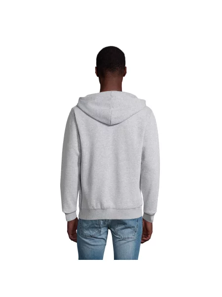 Bluza Z Kapturem Zapinana Na szara