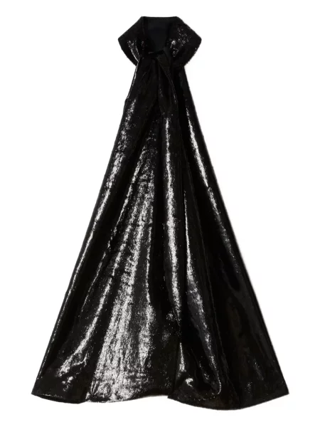 Top Stella Mccartney de catifea cu gât halter negru