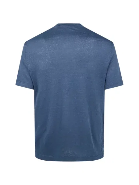 Tricou Filippo De Laurentiis cu decolteu rotund albastru