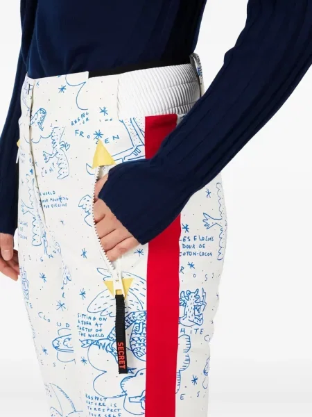 Pantaloni Rossignol cu dungi alb