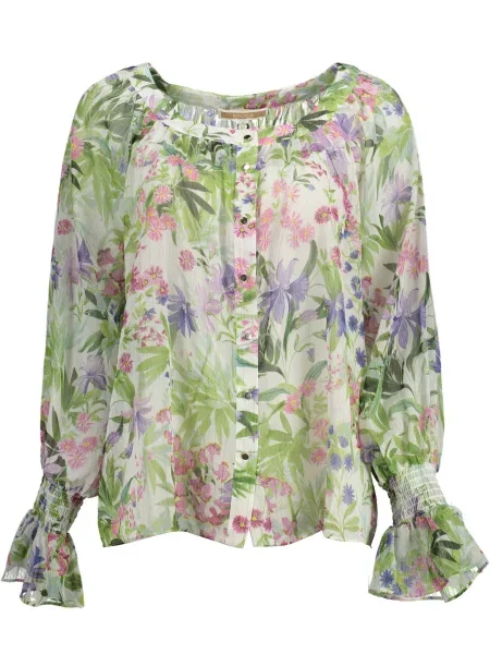 Dolgo srajca Kocca z dolgimi rokavi bela