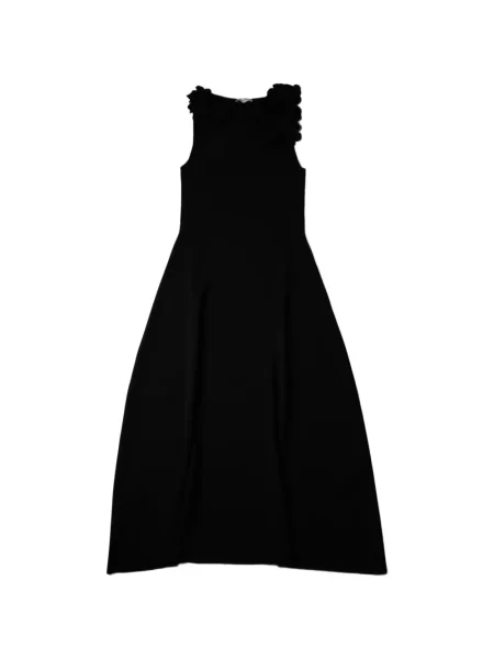Maxi rochie maxi Altuzarra cu volane de costum negru