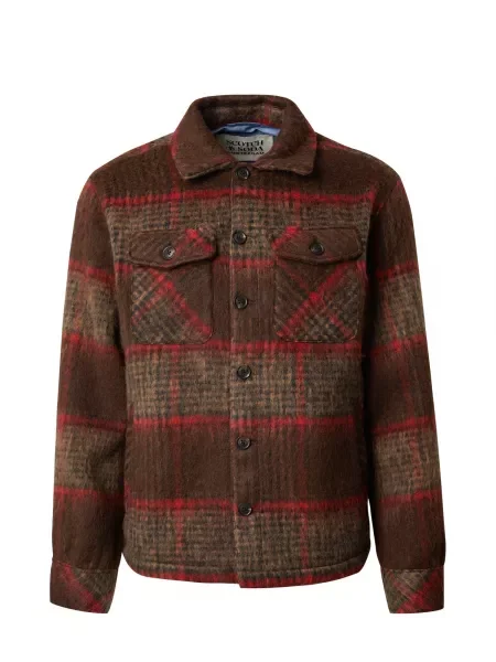 SCOTCH & SODA Geacă de primăvară-toamnă / maro / roșu bej