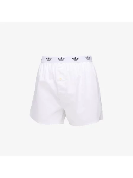 Boxeri adidas Woven Boxer Black/ White L alb