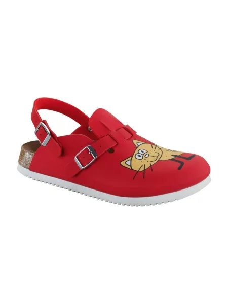 Šľapky Birkenstock červená