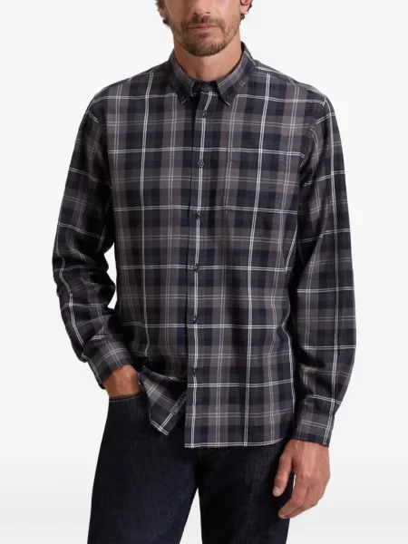 Cămașă Woolrich în carouri albastru