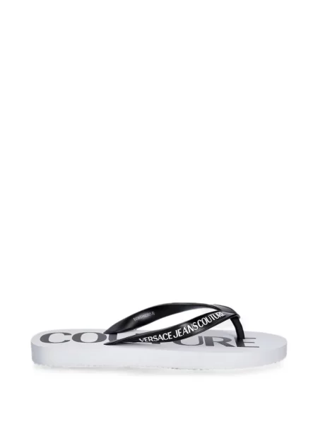 Șlapi Versace Jeans Couture cu imagine negru