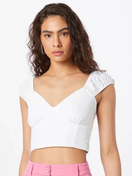 Abercrombie & Fitch Bluză alb