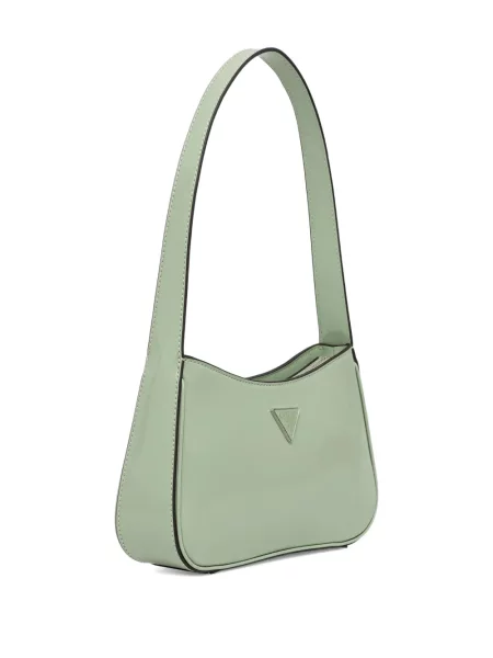 Geantă shopper Guess cu autograf verde