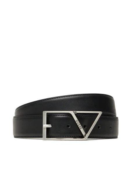 Кожен Guess мъжки черно