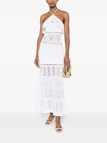 Rochie midi Retrofete alb